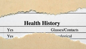 health history form