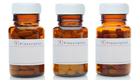 Prescription medicine bottles